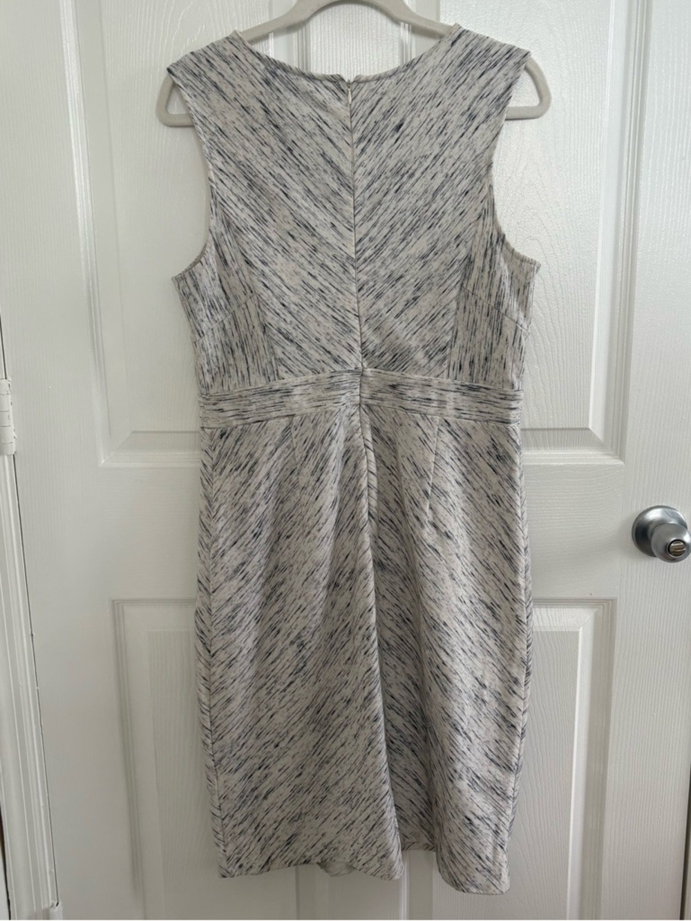 Alyx Gray Textured Midi Sheath Dress - Picture 3 of 5